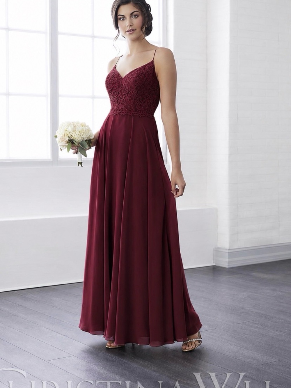NWT Mahogany Chiffon & Lace Bridesmaid dress,sz 10